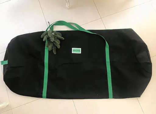 Сумка-чохол Hvoya для зберігання штучної ялинки до 2.2 м чорно-зелений - фото 2