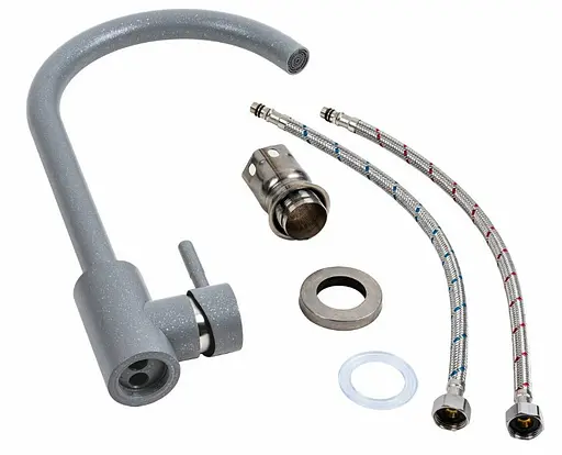 Змішувач для кухні Platinum NS01 (3008A-NA) Сірий металік (SP000039587) - фото 2