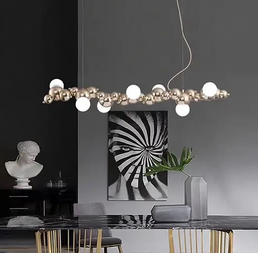 Bubble в золотом каркасе Line.F Длина 100 см - фото 9