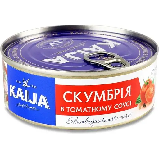 Скумбрия Kaija в томатном соусе ключ 240 г