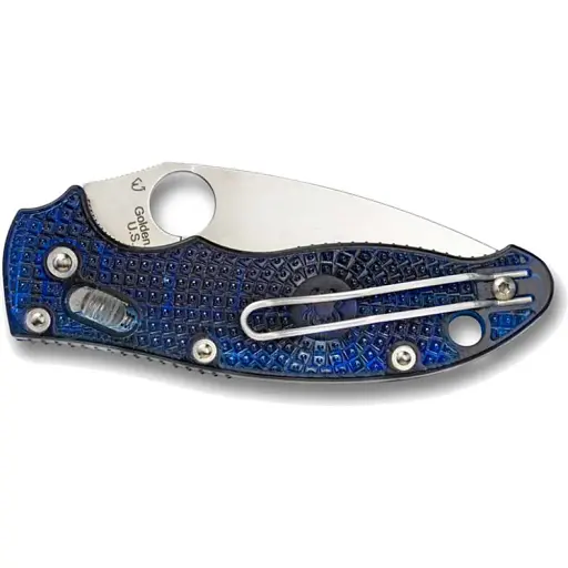 Нож Spyderco Manix 2 Blue - фото 2