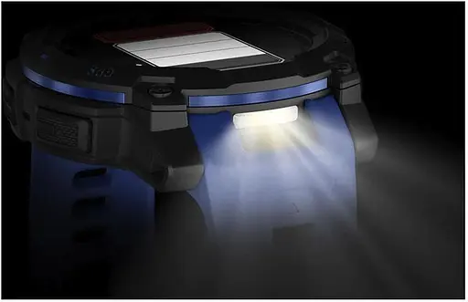 Смарт-годинник Garmin Instinct 3 45mm AMOLED Black with Blue Band (010-02936-03) - фото 5