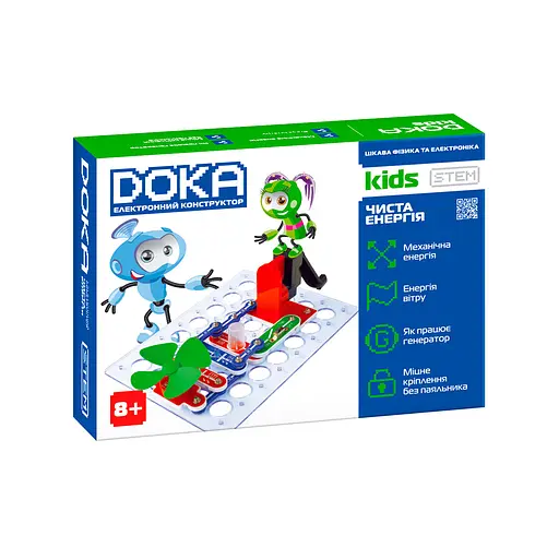 Конструктор електронний DOKA ЧИСТА ЕНЕРГІЯ, D70704
