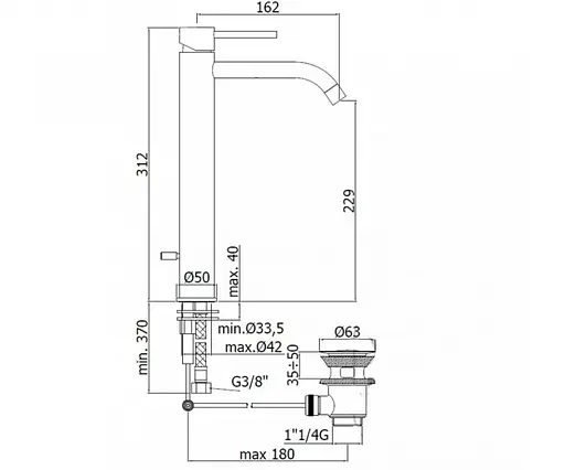 Смеситель для умывальника Paffoni Light LIG 085 CR, Хром - фото 2