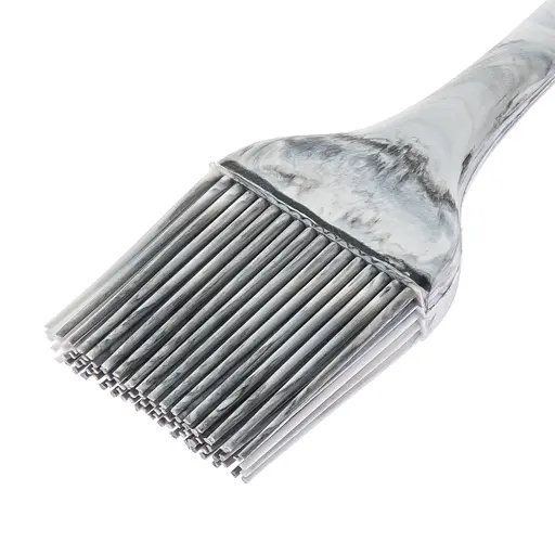 Кисточка кондитерская силиконовая под мрамор для выпечки 25 см, Kitchen Master Серый 86505 - фото 3