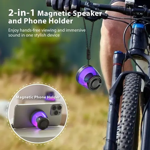 Акустична система XO F62 mini Magnetic Portable bluetooth Audio 5W Чорна - фото 6