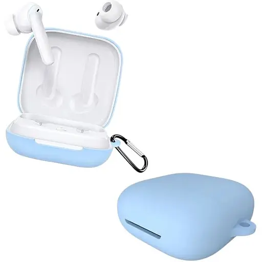 Чохол-накладка DK Silicone Candy Friendly з карабіном для Oppo Enco W51 (lilac)