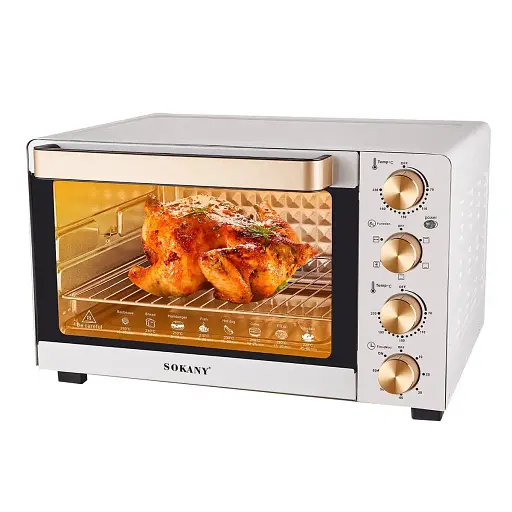 Духовка електрична настільна SOKANY SK-450 об'ємом 50 літрів з таймером Sokany SK450W - фото 1
