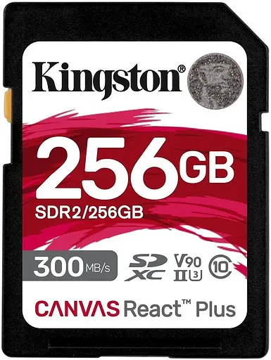 Kingston Карта пам'яті 256GB SDXC C10 UHS-II U3 R300/W260MB/s - фото 1