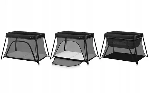 Манеж-кроватка 3 в 1 Lionelo Alice Black (LO-ALICE BLACK) - фото 4