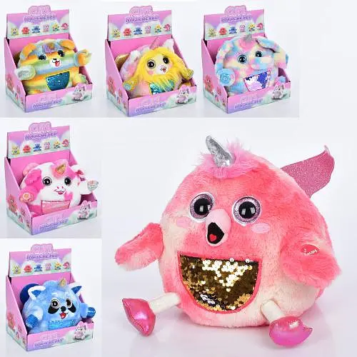 Мягкая игрушка единорог, 26 см, повторюшка, интерактивный (в ассортименте) - фото 2