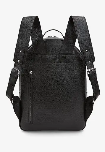 Шкіряний рюкзак Groove L чорний флотар - фото 4