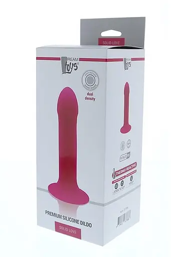 Фалоімітатор Solid Love Premium Silicone Dildo 7 Inch 16.5 см рожевий - фото 4
