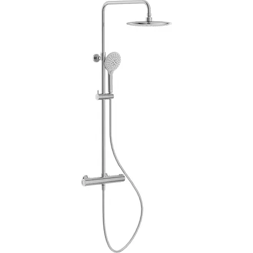 Душова система з термостатом Volle Sistema верхній душ d250 мм хром 1598.090101, Хром - фото 1