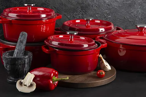 Кастрюля чугунная Ringel Essen с крышкой 24 см (3.8 л) (RG-2300-24) - фото 9