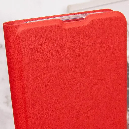 Чехол-книжка Getman кожаный Elegant PU для Xiaomi Redmi 12C Красный - фото 6