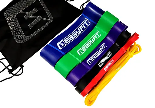 Резиновые петли EasyFit: набор 1-110 кг 6 шт. (EF-1116s) - фото 3