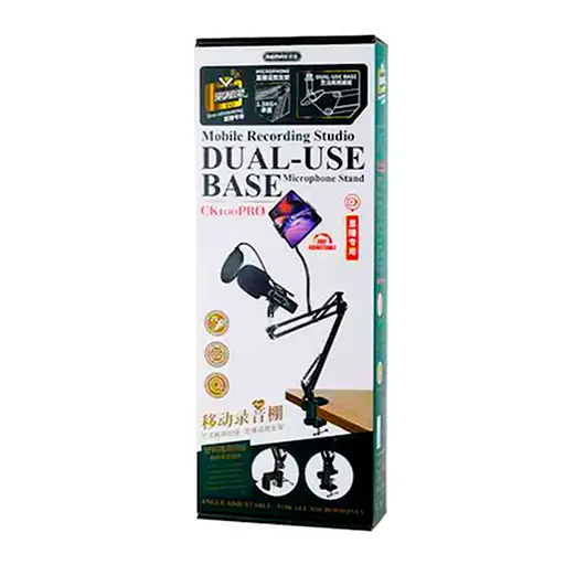 Универсальная мобильная студия звукозаписи Remax CK100 Pro (Черный) - фото 4