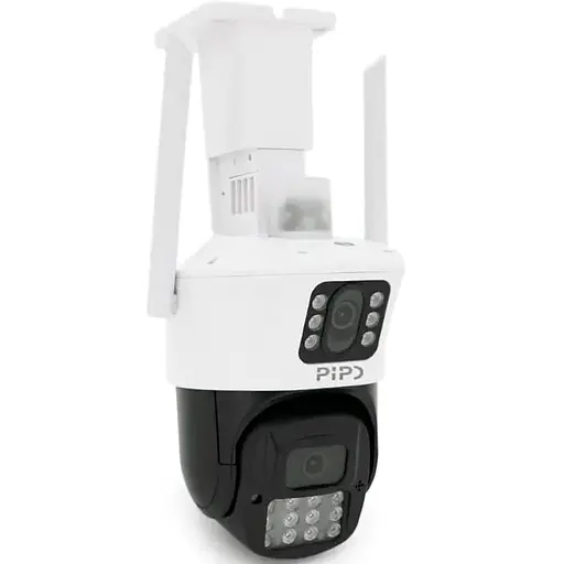 Wi-Fi/LAN відеокамера Pipo з двома об'єктивами вулична 4+4Мп SD/картка PP-IPC34D4MP20 PTZ 2.8mm ICSee - фото 1