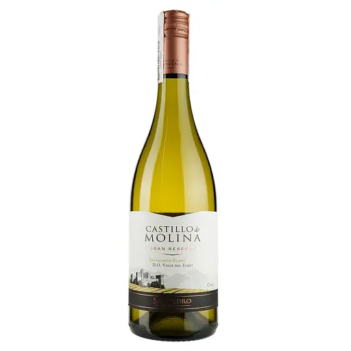 Вино Castillo de Molina Sauvignon Blanc, біле, сухе, 11,5-14%, 0,75 л - фото 1