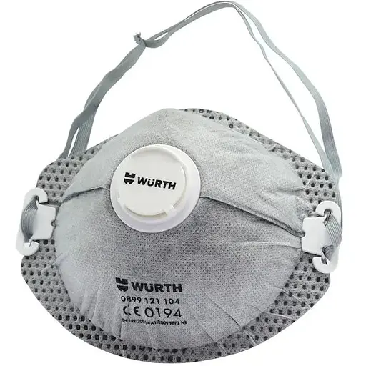 Респиратор Wurth Carbon-CM-EN149 FFP2 одноразовый с клапаном (0899121104) - фото 1