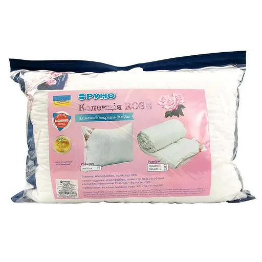 Подушка Руно 50х70 с волокна розы "Rose" 310.52Rose - фото 4