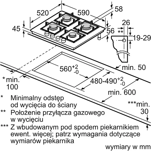 Газова варильна поверхня Siemens EN6B6PB90 [143255] - фото 6