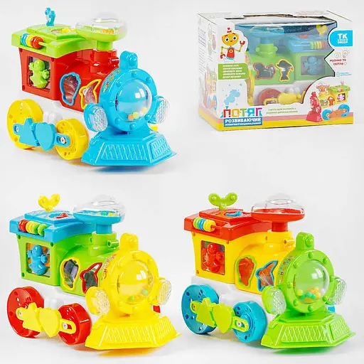 Музыкальный паровоз-сортер TK Group, 93866, озвучен украинским языком - фото 2