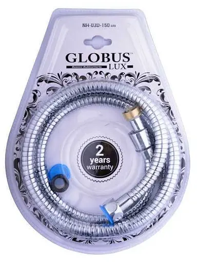 Шланг для душа Globus Lux NH-03D-150, Хром - фото 2