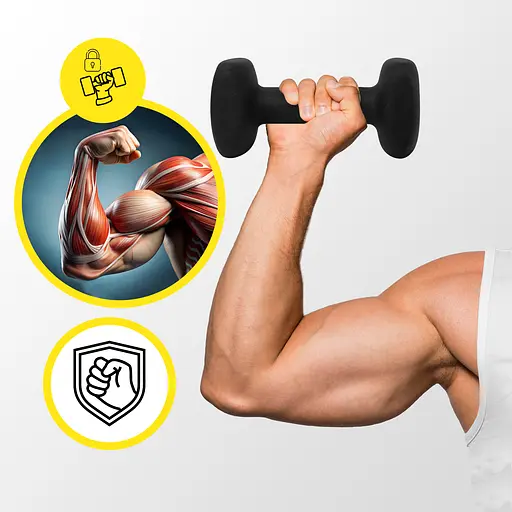 Гантелі вінілові Cornix Square 2 x 5 кг XR-0410 Black - фото 5