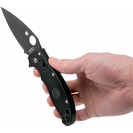 Нож Spyderco Manix 2 Black Blade - фото 4