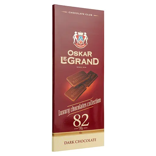 Уценка. Шоколад Oskar Le Grand черный 82% 82 г - фото 2