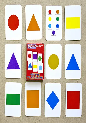 Навчальний матеріал "Фігури та кольори" 13106049 укр. мовою - фото 2