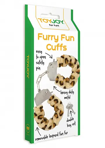 Наручники Toy Joy Furry Fun Cuffs 28 см леопардовий - фото 5