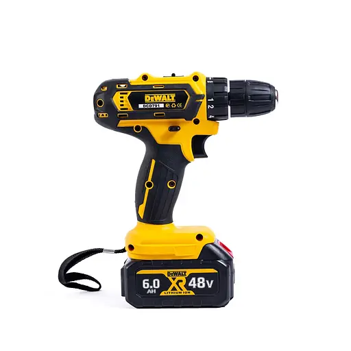 Набор аккумуляторный DeWalt 3 в 1 шуруповерт перфоратор болгарка в кейсе с 2 аккумуляторами 48 Вт Черный с желтым - фото 4