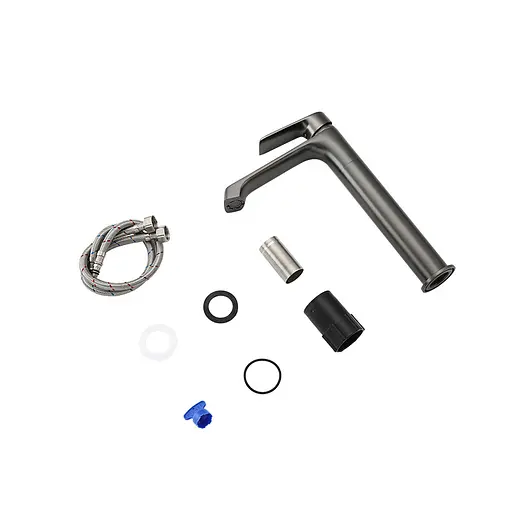 Змішувач для умивальника Frap F1071-29 Графітовий хром - фото 4