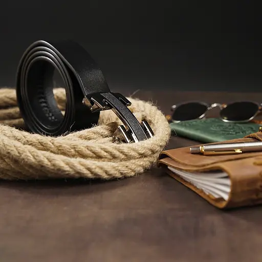 Ремінь шкіряний Vintage чоловічий 115х3,5 см acs0014803 - фото 6