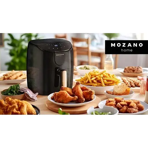 Аэрофритюрница Mozano AGD/FRY/01#ZLO 1500 Вт 4 л 8 авто программ - фото 8