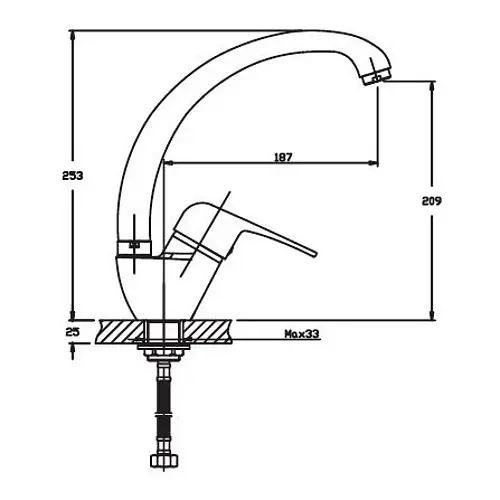 Змішувач для кухні Haiba MAGIC 777 HB0660 - фото 2