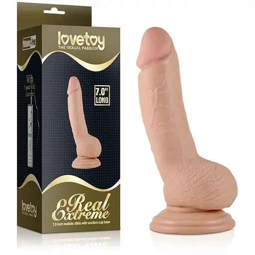 Фалоімітатор LoveToy 7" Real Extreme 18 см тілесний