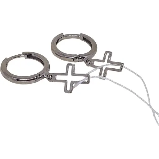 Золоті сережки KievGold Хрестики. 2/1074/1