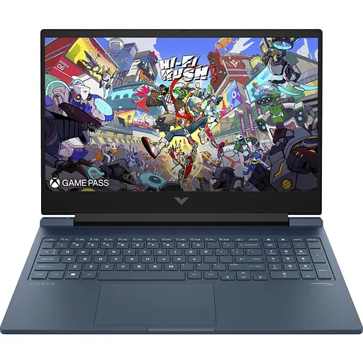 Ноутбук HP Victus 16-s1019ru 16.1" FHD IPS,300n/Ryz7 8845HS (5.1)/32Gb/SSD512Gb/RTX 4050,6GB/Подсв/DOS/Синий (B83BNEA)