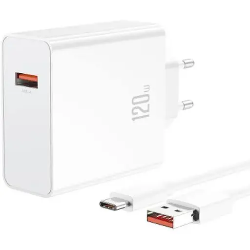 Быстрое зарядное устройство - комплект с кабелем Type-C - 120W TURBO адаптер XO L128