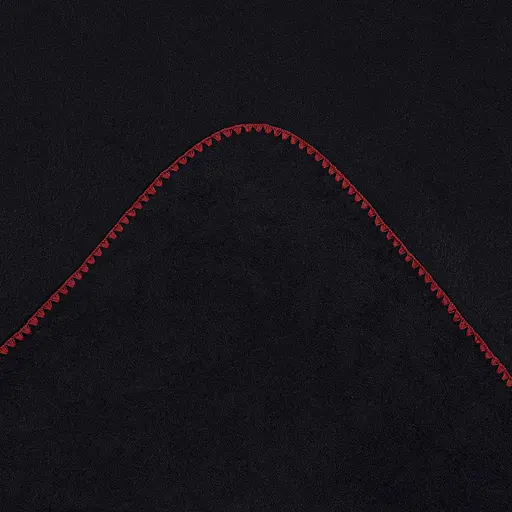 Плед флисовый Home Line гладкокрашеный ракушка черный-терракотовый 130x160 см (198926) - фото 2