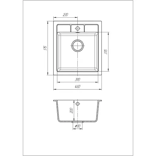Кухонна мийка Romzha Adiere Seda (601) - фото 6