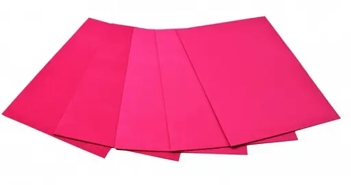 Набір фоамірану кольорового, А4, 1 мм, 5 аркушів, Фуксія, EVA-1-044