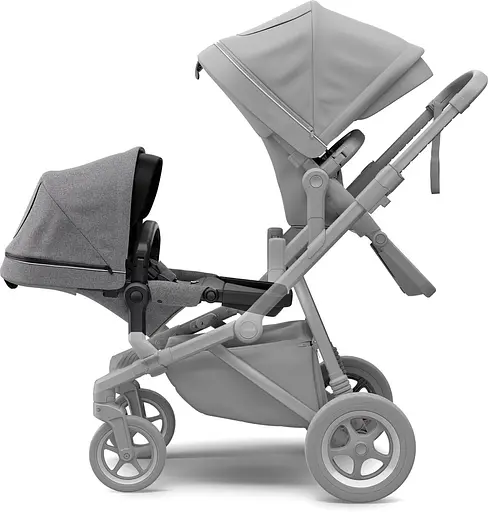 Прогулянкове крісло Thule Sleek Sibling Seat Grey Melange on Black (TH 11000210) - фото 3