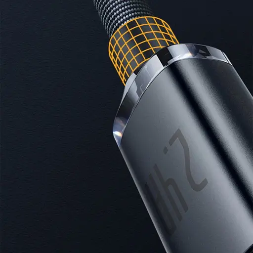 Кабель Baseus Crystal Shine Series USB-A to Lightning 1.2m Black (CAJY000001) [147526] - фото 6