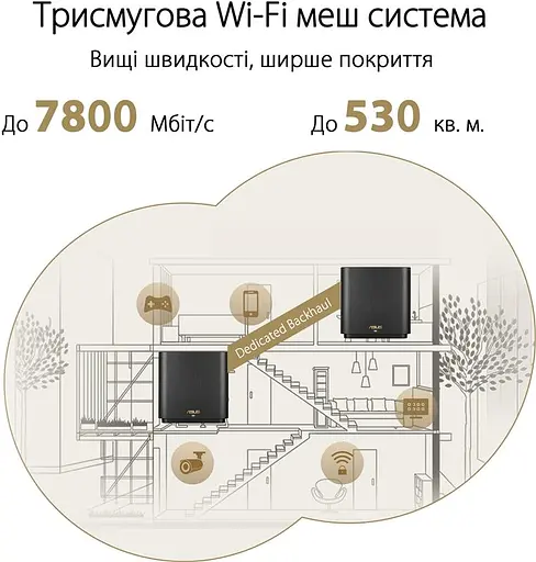 Wi-Fi Mesh система Asus ZenWiFi XT9 1pk Black (90IG0740-MO3B50) - фото 9
