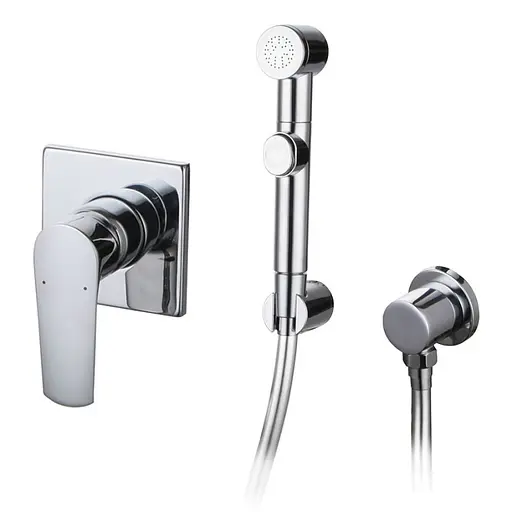 Набір гігієнічного душу прихованого монтажу Imprese Vyskov VR15340Z-BT, Хром - фото 1